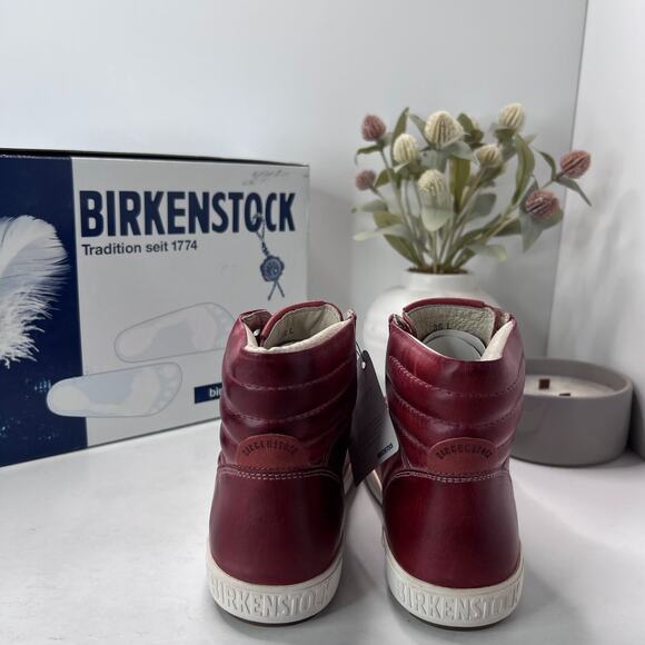 Birkenstock Bartlett Leather High Top Lace Up Sneaker Women’s 5/EU 36 NWB - Picture 4 of 10